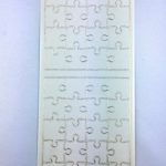 de quoi faire une belle réalisation avec des jeux de couleurs pour ce sticker puzzle 3183