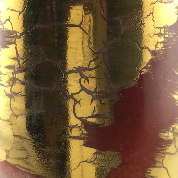 un superbe effet d'or craquelé avec ce simili incrustation N°6