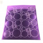 planche de stickers ronds et cercles de différentes tailles, possibilité de travailler en positif/négatif.