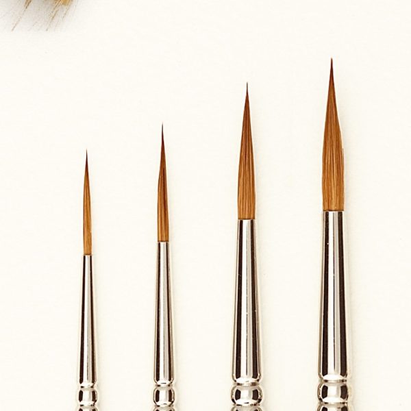 Pinceau 8826 N°2 rond pointu, sortie normale, pour tracer, en martre kolinsky