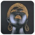 création d'une peinture sur porcelaine sur plaque noire, par Nathalie Turpin