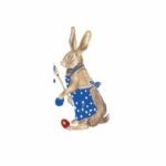 la Décalcomanie lapin bleu hauteur 7 cm, est  vendu à l'unité, et vous permet de décorer vos porcelaines et donne un rendu exceptionnel.