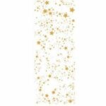 la Décalcomanie ciel étoilé en or brillant, est  vendu en format 10,5 cm x 29 cm, et vous permet de décorer vos porcelaines et donne un rendu exceptionnel pour décorer avec les enfants en préparant noël ou pour créer de jolies fantaisies en fond ou bijoux,