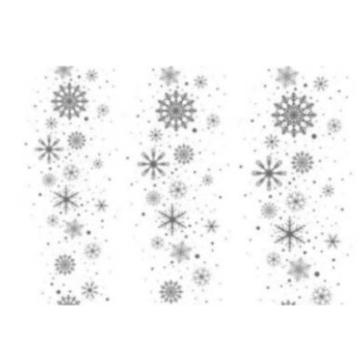 la Décalcomanie tombées de flocons de neige platine, est  vendu en format 22,5 cm x 23,5 cm, et vous permet de décorer vos porcelaines et donne un rendu exceptionnel pour décorer avec les enfants en préparant noël ou pour créer de jolies fantaisies en fond ou bijoux,