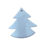 suspension sapin de noël, de fabrication artisanale de hauteur 8 centimètres et largeur de 7,5 centimètres.