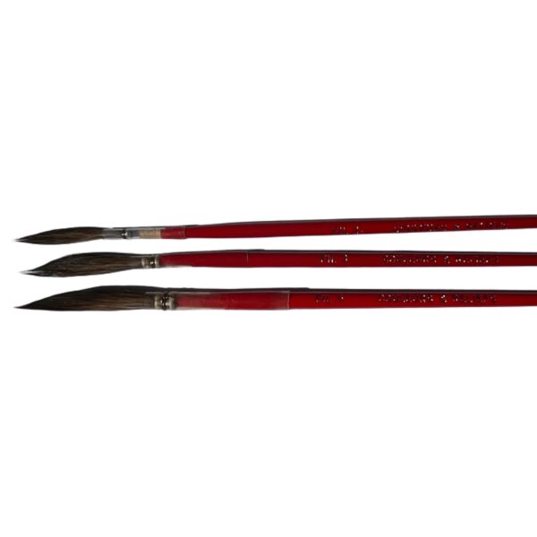 Kit 3 Pinceaux à filet Couleurs & Reliefs – FIL1-3-5 FIL1 diamètre 2,5 mm Longueur 28 mm, FIL3 diamètre 3,5 mm Longueur 32 mm, FIL 5 : diamètre 4,4 mm Longueur 35 mm Découvrez leS FIL1-3-5, issus de la nouvelle gamme de pinceaux Couleurs & Reliefs, spécialement conçue pour la réalisation de filets précis et réguliers.